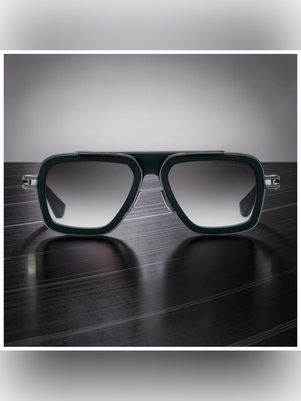 DITA LXN-EVO | Matte Black - Black Iron w/Dark Grey to Clear Gradient Lenses